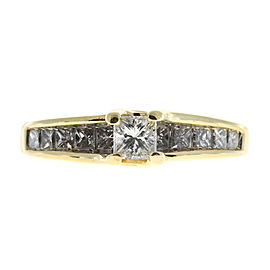 14K Yellow Gold with 0.93ct Diamond Ring Size 7.25