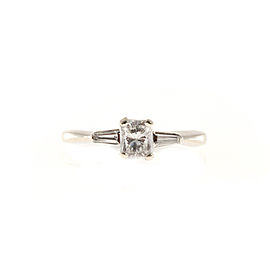 14K White Gold 0.65ct Diamond Ring Size 6.25