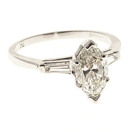 Platinum with 1.41ct Diamond Engagement Ring Size 6.75