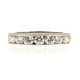 Platinum with 2.70ct Diamond Eternity Band Ring Size 6.5