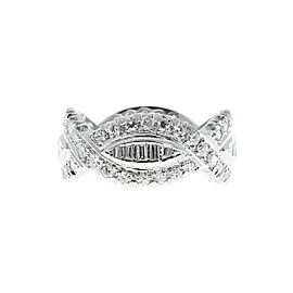 Platinum with 1.75ct Diamond Eternity Band Ring Size 6.25