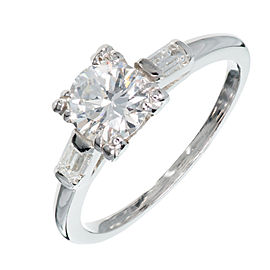 Platinum with 0.74ct Diamond Engagement Ring Size 6