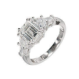 Art Deco Platinum with 1.70ct Diamond Ring Size 6.5