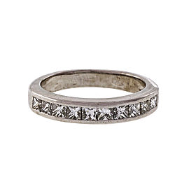 Platinum 1ct Diamond Band Ring Size 7