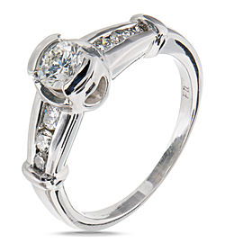 Platinum with Diamond Engagement Ring Size 6