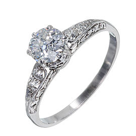 Platinum with Diamond Engagement Ring Size 7.25