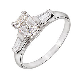 Platinum with Diamond Engagement Ring Size 8.25