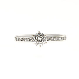 Gabriel & Co. 18K White Gold 0.50ct Diamond Ring Size 6