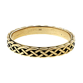 Peter Suchy 18K Yellow Gold with Celtic Woven Ring Size 7