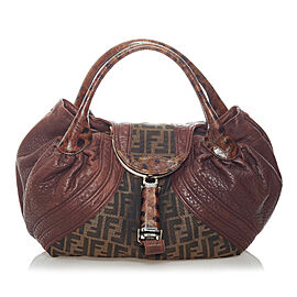 Fendi Zucca Spy Canvas Handbag