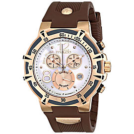 Mulco Bluemarine Gold Tone Brown Chronograph Stainless Steel Watch MW1-29903-031