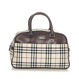 Burberry House Check Canvas Handbag