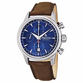 Alpina Alpiner Blue Dial Chronograph Stainless Steel Watch AL-750N4E6