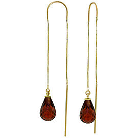 4.5 CTW 14K Solid Gold Unpredictable Journey Garnet Earrings