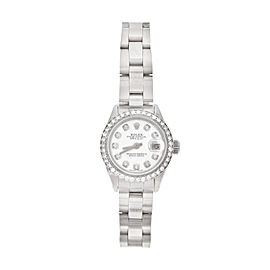 Rolex White Gold, Stainless Steel Diamond Ring