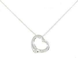 Tiffany & Co 925 Silver Open Heart Necklace E1060