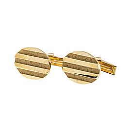 Tiffany & Co. 18K Yellow Gold Vintage Oval Cufflinks