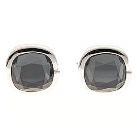 Stephen Webster 18K White Gold Faceted Hematite Cufflinks