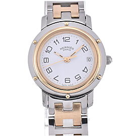 HERMES Clipper SS/GP/SS/GP Quartz Watch LXGH-250