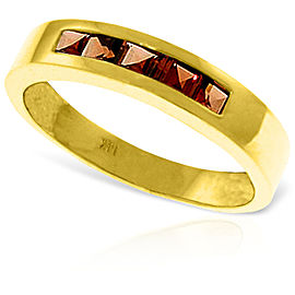 0.6 CTW 14K Solid Gold Heart's Misgivings Garnet Ring