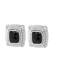 Judith Ripka Sterling Silver and Onyx Earrings