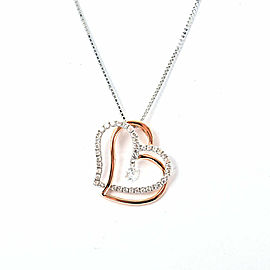 18k pink/white gold Diamond Necklace