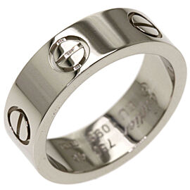 CARTIER 18K white Gold love Ring US