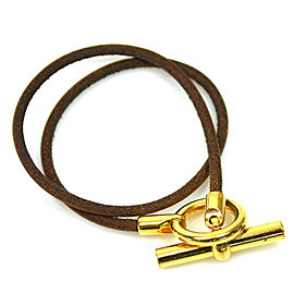 Hermes Metal Leather Bracelet