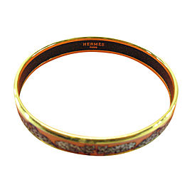 Hermes Metal Leather Bangle Bracelet