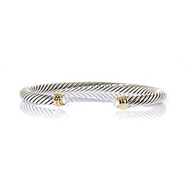 David Yurman Cable Classic Pearl Sterling Silver Cuff Bracelet