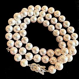 Mikimoto Estate Akoya Pearl Necklace