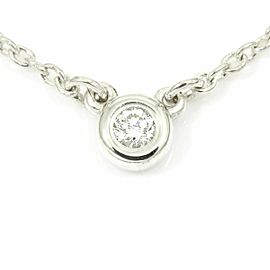 Tiffany & Co. Sterling Silver, Diamond By The Yard Pendant Necklace CHAT-209