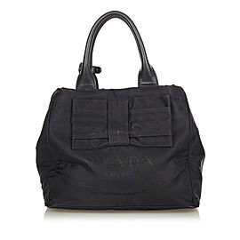 Prada Canapa Tessuto Bow Satchel