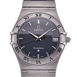 OMEGA Constellation Date 1512.40 SS Gray Dial Quartz Watch LXGJHW-211