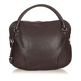 Ferragamo Gancini Leather Handbag