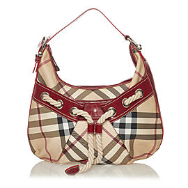 Burberry Supernova Check Nautical Hobo Bag