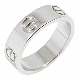 Cartier 18K White Gold Love Band Ring CHAT-114