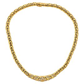 Fred Paris Diamond Gold Necklace