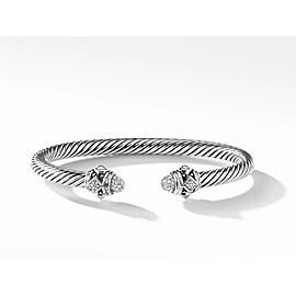 David Yurman Sterling Silver Renaissance Bracelet with Diamonds