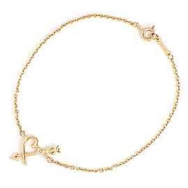 TIFFANY & Co 18K Pink Gold Graffiti Loving Heart & Arrow Kiss X Bracelet LXWBJ-837