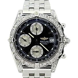 Breitling Chronomat Stainless Steel & 2.4 Ct Diamond Mens Watch