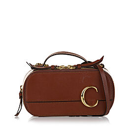 Chloe Mini C Leather Crossbody Bag