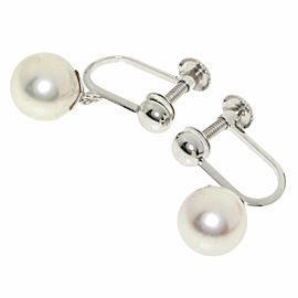 TASAKI 18k White Gold Pearl Earring LXGQJ-584