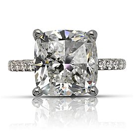 8 CARAT CUSHION CUT H COLOR INTERNALLY FLAWLESS CLARITY DIAMOND ENGAGEMENT RING PLATINUM GIA CERTIFIED 7 CT G IF BY MIKE NEKTA