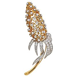 Diamond Gold Brooch Pin