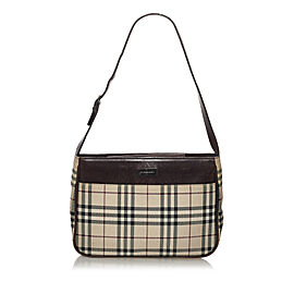 Burberry House Check Canvas Shoulder Bag