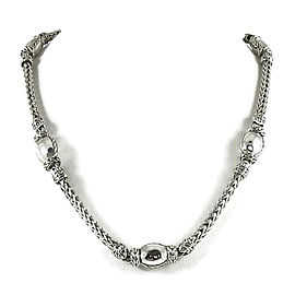 John Hardy 925 Sterling Silver Palu Station Necklace