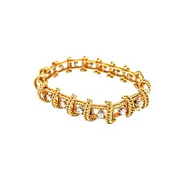 Tiffany & Co. Schlumberger 18 Karat Gold and Diamond Bracelet