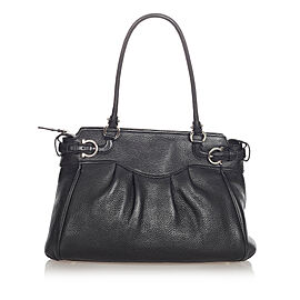 Ferragamo Gancini Leather Tote Bag