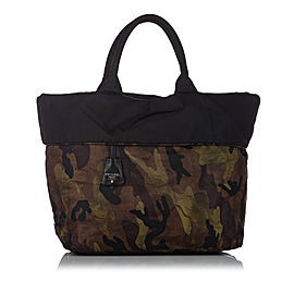 Prada Reversible Tessuto Camouflage Tote Bag